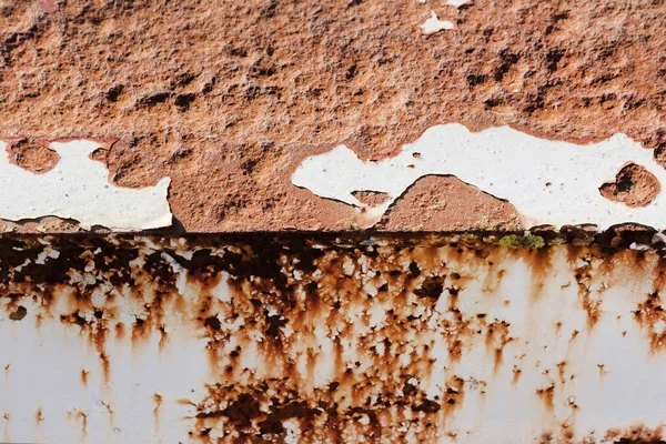 Texture Photo Rusty Worn Metal Painted Surface — Stock Photo, Image