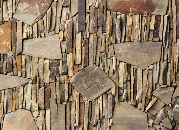 Tekstura Zdjęcie Brązowy Kolorowy Kamień Płytka Ścienna — Zdjęcie stockowe