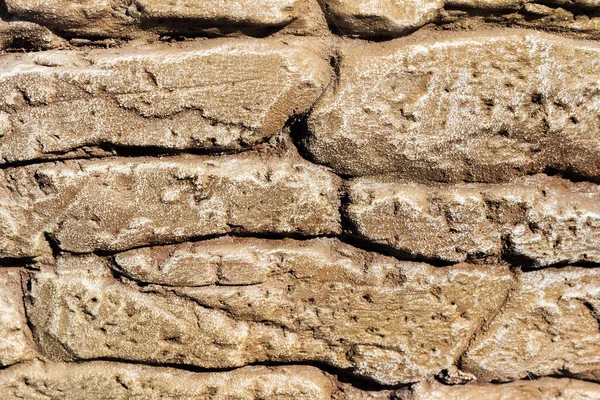 Fototekstura Dekoracyjnej Betonowej Sztukaterii Brązowa Ściana — Zdjęcie stockowe