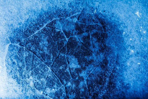 표면의 얼음의 파란색 — 스톡 사진