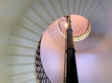 Flamborough Deniz fenerinin içinde. Yorkshire, doğu kıyısı, İngiltere.