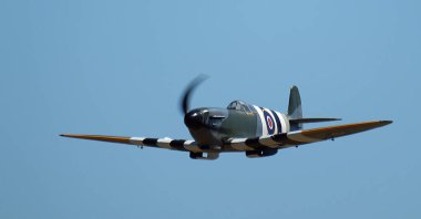 The Supermarine Spitfire is a British single-seat fighter aircraft used by the Royal Air Force and other Allied countries before, during, and after World War II.