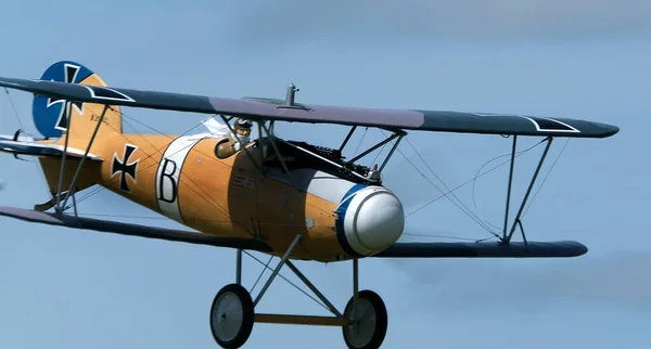 Scale Flying Model World War German Albatross Fighter Radio Controlled — Zdjęcie stockowe