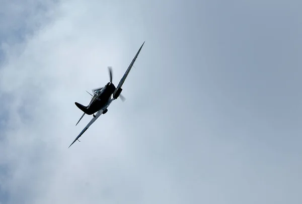 이스트 비에어쇼 링컨셔 2022 마린스 핏파이어 Supermarine Spitfire 연합군 전투기이다 — 스톡 사진