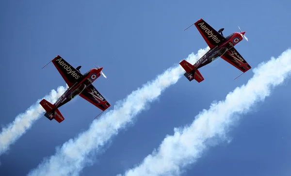 East Kirkby Air Show Lincolnshire Reino Unido Agosto 2022 Stunt —  Fotos de Stock