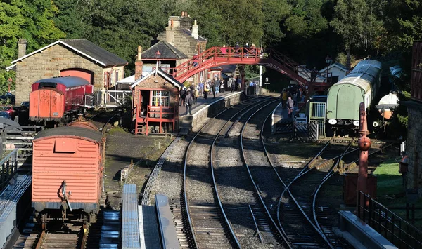 North Yorkshire Maures Gala Annuel Vapeur Ferroviaire Yorkshire Royaume Uni — Photo