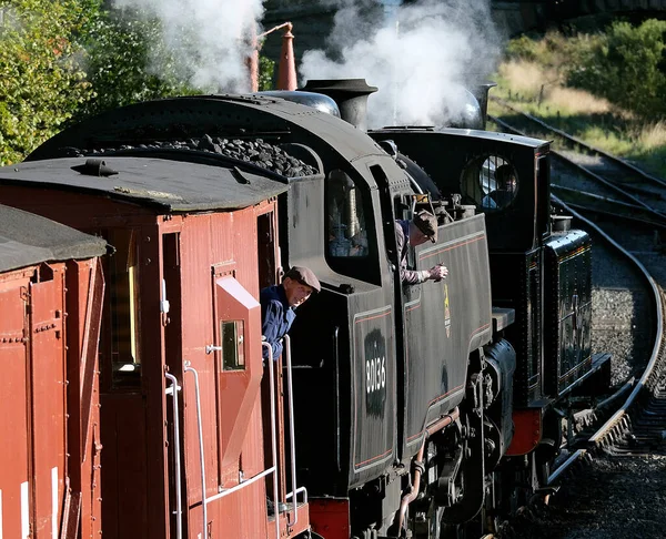 北约克郡早上 铁路0号 0Yorkshire 2022 一年一度的蒸汽节活动 庆祝蒸汽机车时代 — 图库照片