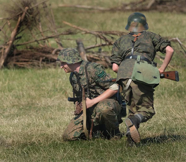 Yorkshire Krigserfarenhet Show Leeds Storbritannien Augusti 2022 Militär Ww2 Återskapande — Stockfoto