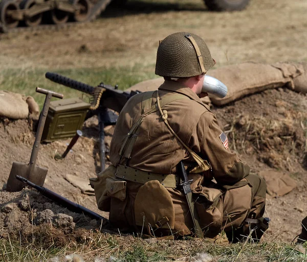 Yorkshire Krigserfarenhet Show Leeds Storbritannien Augusti 2022 Militär Ww2 Återskapande — Stockfoto