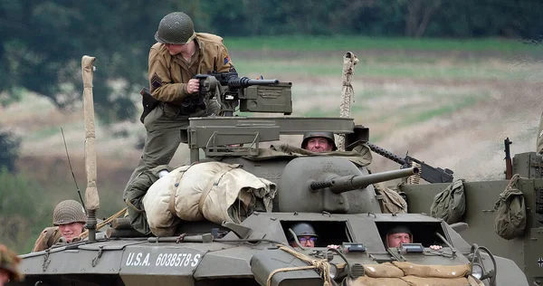 Segershowen Cosby Farm Leicester Storbritannien September2022 Militär Uppvisning Andra Världskriget — Stockfoto