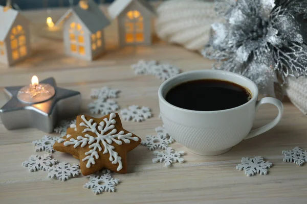 Tazza Caffè Con Chokolate — Foto Stock