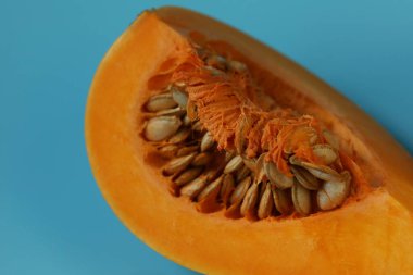 mavi zemin üzerine kabak