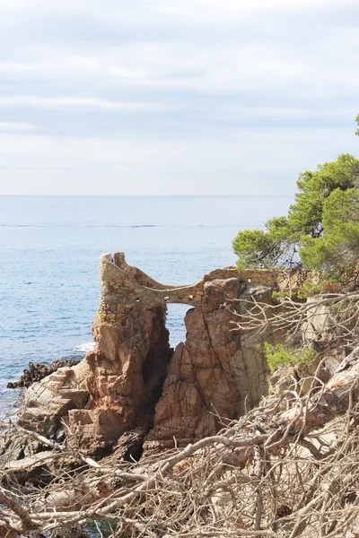 Linia brzegowa w lloret de Mar — Zdjęcie stockowe