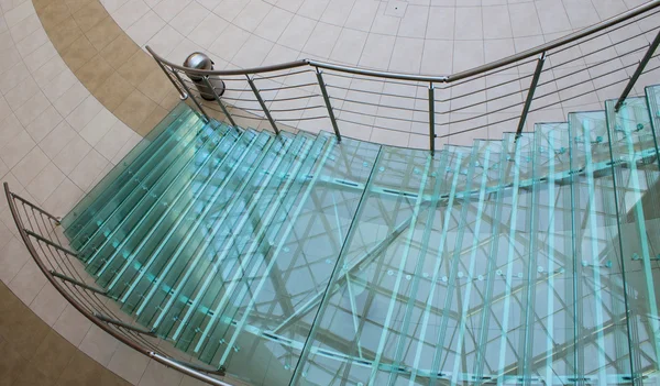 Trap gemaakt door glass Stockfoto