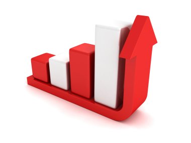 iş başarılı çubuk grafik büyüme