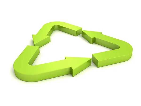 Green Process Recycle Arrows — Stock Photo, Image