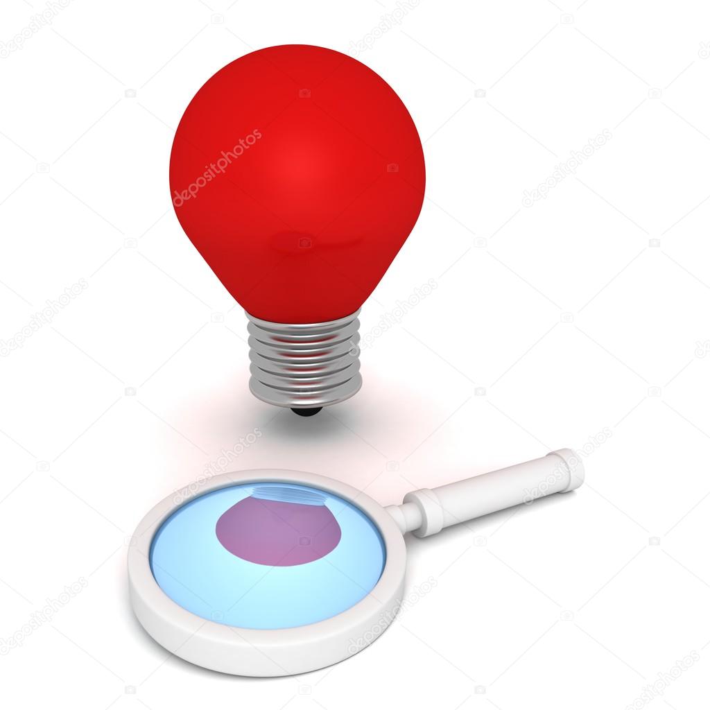 Red magnifying glass