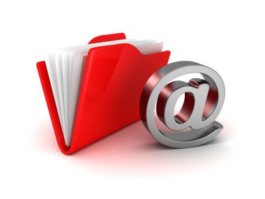 e-posta klasörü simgesi kırmızı simgesinin