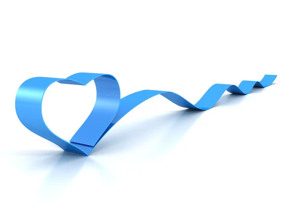 Valentine's Day blue heart — Stock Photo, Image