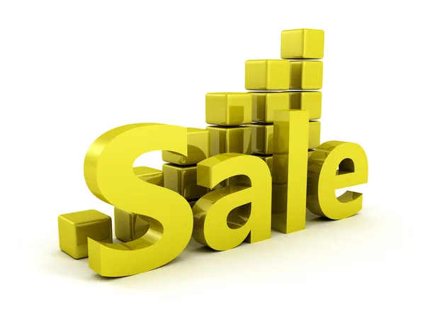 Green sale growing blocks — Stock Photo, Image