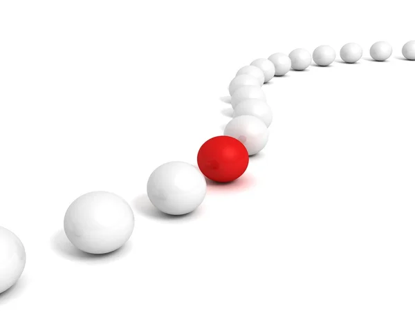 Different red ball — Stock Photo, Image