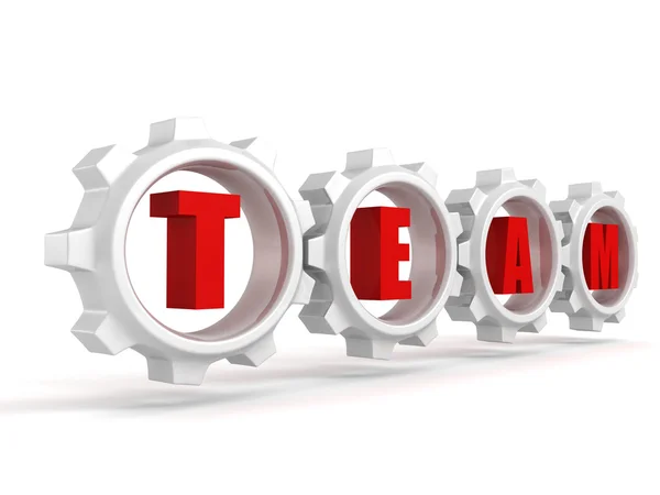 Red word letters TEAM — Stock Photo, Image