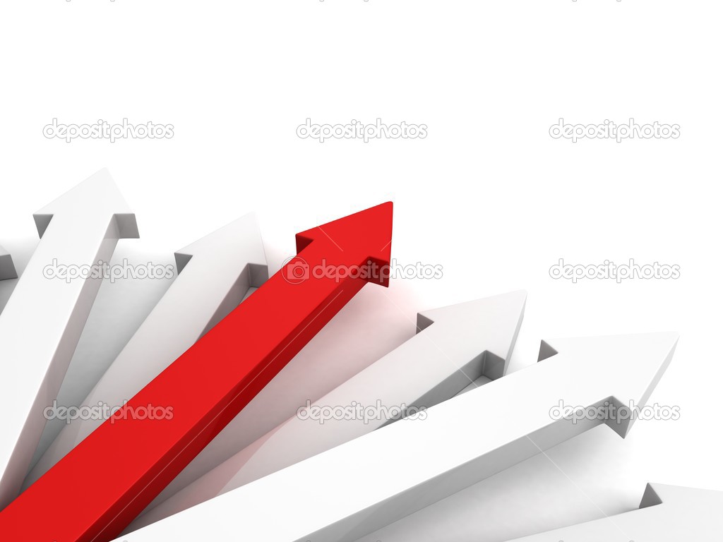 business success concept red leader