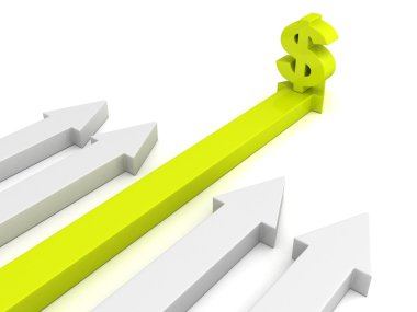 Yeşil konsept Doları