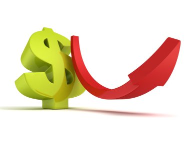Yeşil dolar para birimi simgesi