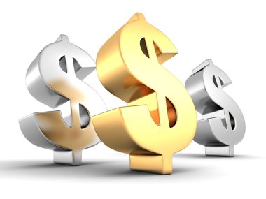 büyük altın dolar simgesi