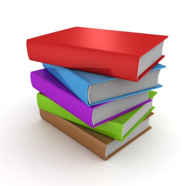yığın kule renkli kitap