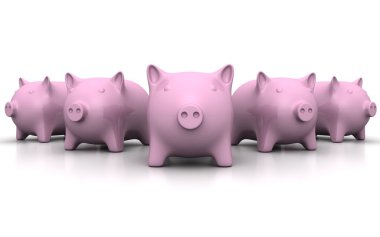 pembe bir domuzcuk bankaları grubu