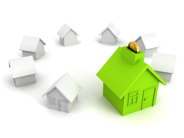 ev kıyısında aşağı düşen dolar para