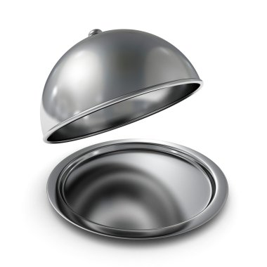 Klasik gümüş cloche açıldı
