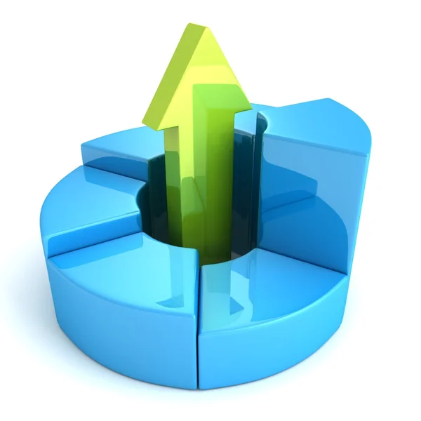 Business pie chart — Stock Photo, Image