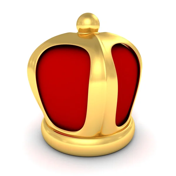3d golden geraldic crown — Stock Photo, Image