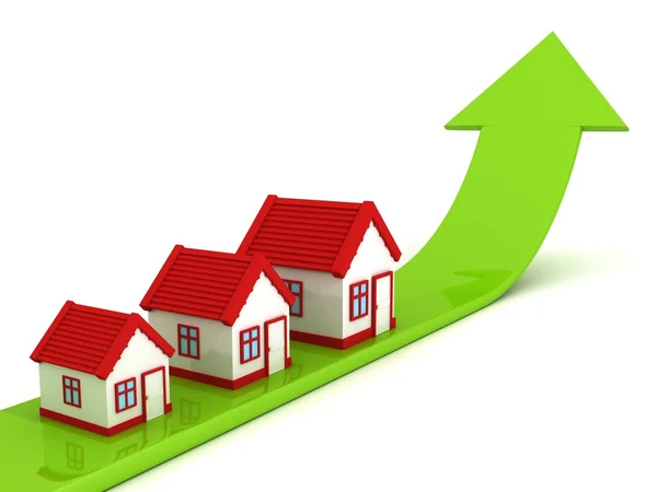 House real estate chart — Stock Photo, Image