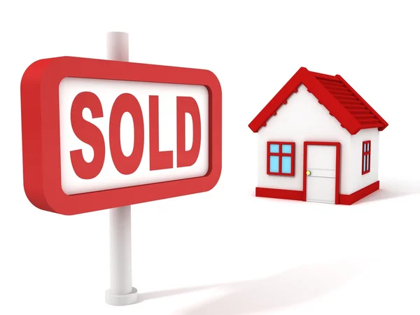 Sold House Real Estate — Stock Photo, Image