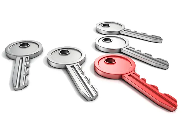 Set of door keys — Stock Photo, Image