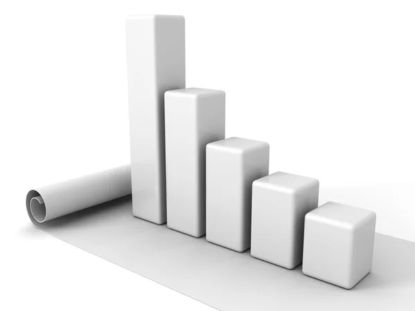 Business bar graph — Stock Photo, Image