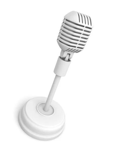 Microfone retro em stand — Fotografia de Stock