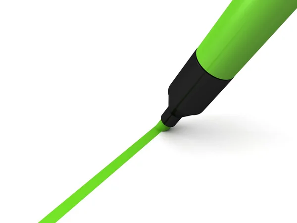 Green marker — Stock Photo, Image