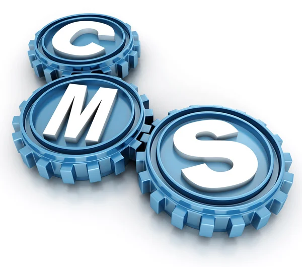 CMS gears. — Stock Photo, Image