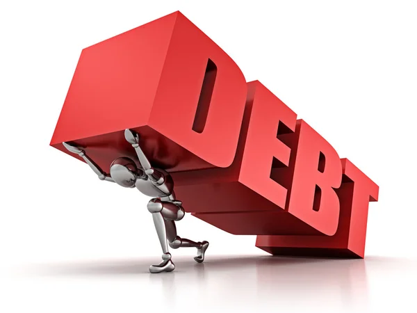 Debt concept — Stock Photo, Image