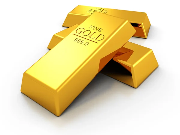 Set of fine gold bars — Stock Photo, Image