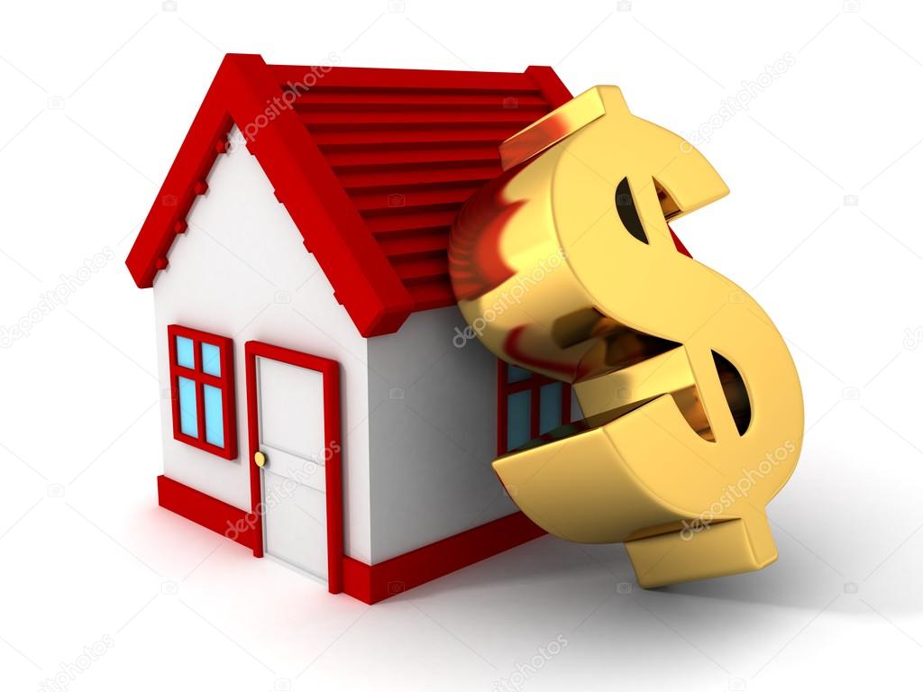 House with   dollar symbol
