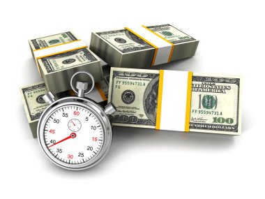 Kronometre ve dolar paketleri