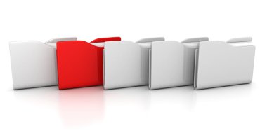 Beyaz ofis klasör ham