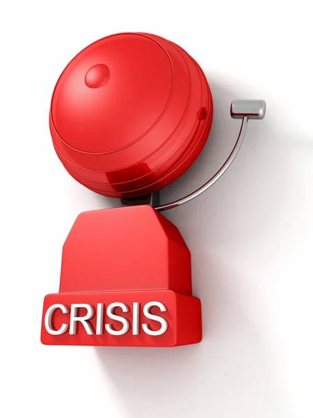 Older style crisis red alarm bell — Stock Photo, Image