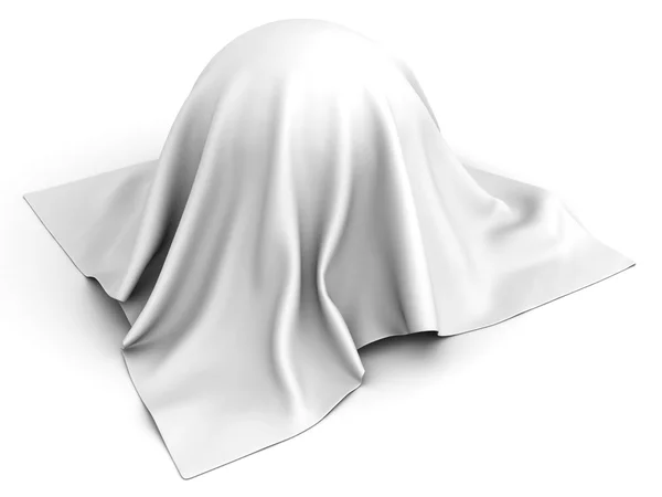 Sphere covered with white cloth — Stock Photo, Image